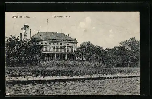 AK Zwickau i. Sa., Schwanenschloss