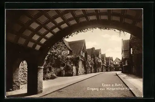AK Essen /Ruhr, Eingang zur Margarethen-Höhe