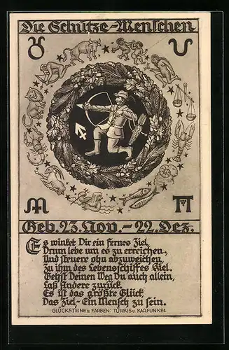 AK Charaktereigenschaften des Sternzeichens Schütze