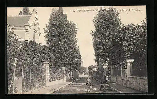 AK Villemomble, Rue du Chemin de Fer