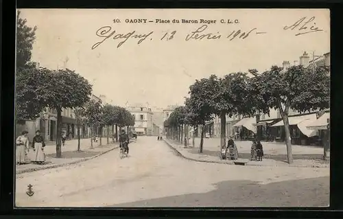 AK Gagny, Place du Baron Roger