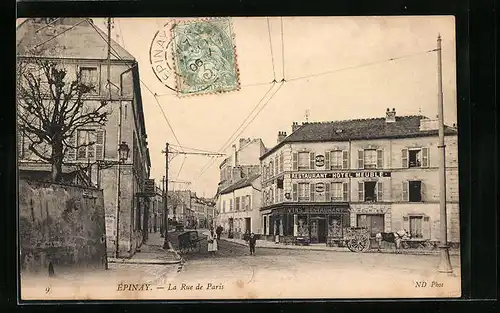 AK Épinay, La Rue de Paris