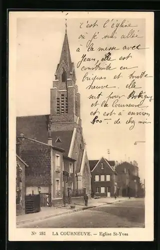 AK La Courneuve, Eglise St-Yves