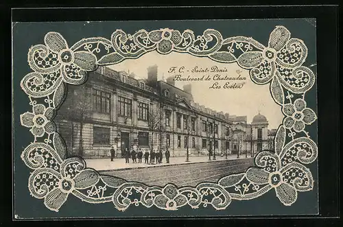 Präge-AK Saint-Denis, Boulevard de Chateaudun Les Ecoles