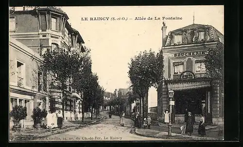 AK Le Raincy, Allée de la Fontaine