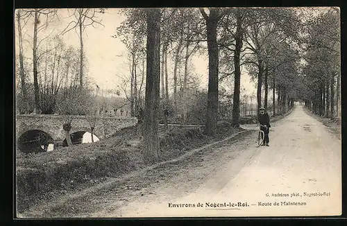 AK Nogent-le-Roi, Route de Maintenon