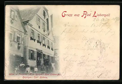 AK Bad Liebenzell, Hotel und Pension Zum Hirsch