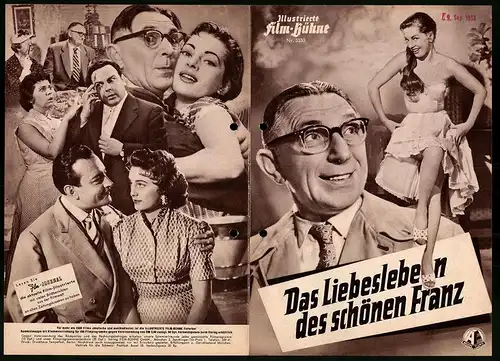 Filmprogramm IFB Nr. 3333, Das Liebesleben des schönen Franz, Walter Müller, Erika v. Thellmann, Regie: Max Nosseck
