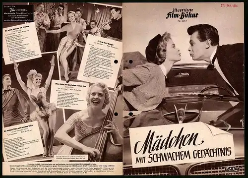 Filmprogramm IFB Nr. 3317, Mädchen mit schwachem Gedächtnis, Germaine Damar, Peter Weck, Regie: Geza von Cziffra