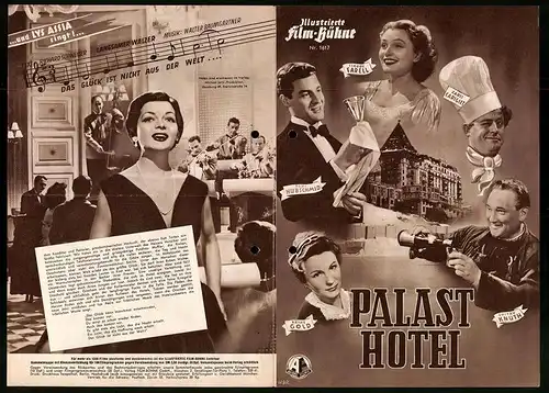 Filmprogramm IFB Nr. 1617, Palast Hotel, Anne-Marie Blanc, Paul Hubschmid, Regie: Leonhard Steckel und Emil Berna