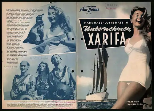 Filmprogramm IFB Nr. 2561, Unternehmen Xarifa, Dokumentation, Dr. Hans Hass, Lotte Hass, Dr. Georg Scheer
