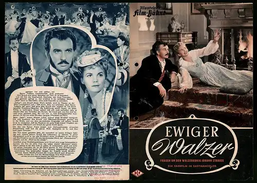 Filmprogramm IFB Nr. 2621, Ewiger Walzer, Bernhrad Wicki, Hilde Krahl, Claus Biederstaedt, Regie: Paul Verhoeven