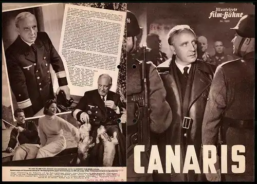 Filmprogramm IFB Nr. 2620, Canaris, O. E. Hasse, Adrian Hoven, Regie: Alfred Weidenmann