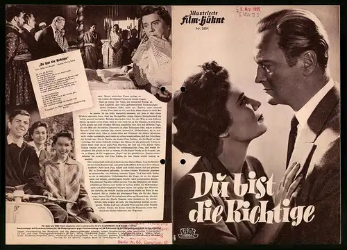 Filmprogramm IFB Nr. 2654, Du bist die Richtige, Curd Jürgens, Antje Weisgerber, Regie: Erich Engel