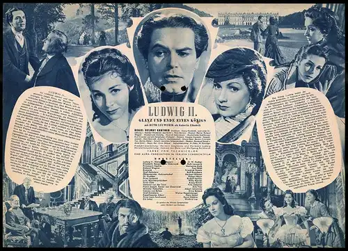 Filmprogramm IFB Nr. 2627, Ludwig II. - Glanz und Ende eines Königs, O. W. Fischer, Ruth Leuwerik, Regie: Helmut Käutner