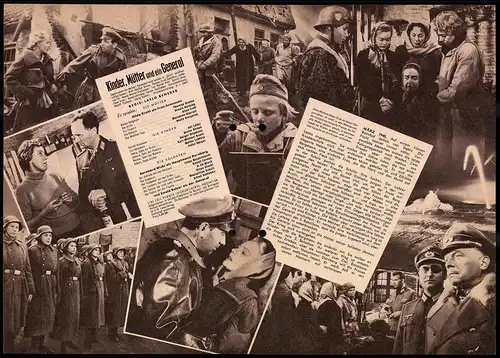 Filmprogramm IFB Nr. 2706, Kinder, Mütter und ein General, Therese Giehse, B. Wicki, Klaus Kinski, Regie: Laslo Benedek