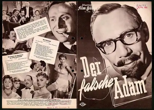 Filmprogramm IFB Nr. 2796, Der falsche Adam, Rudolf Platte, Oskar Sima, Regie: Geza von Cziffra