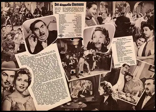 Filmprogramm IFB Nr. 2809, Der doppelte Ehemann, Joe Stöckel, Grethe Weiser, Regie: Ferdinand Dörfler