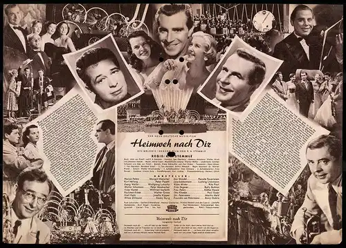 Filmprogramm IFB Nr. 1672, Heimweh nach Dir, Margot Hielscher, Peter Pasetti, Regie: R. A. Stemmle