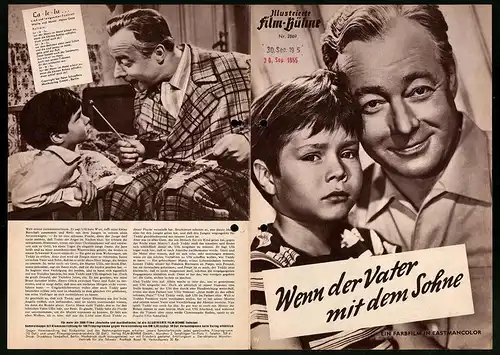 Filmprogramm IFB Nr. 2869, Wenn der Vater mit dem Sohne, Heint Rühmann, Oliver Grimm, Regie: Hans Quest