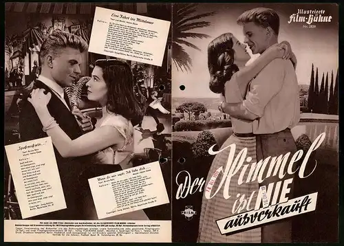 Filmprogramm IFB Nr. 2839, Der Himmel ist nie ausverkauft, Hardy Krüger, Irene Galter, Regie: Alfred Weidenmann