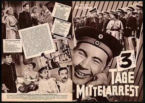 Filmprogramm IFB Nr. 2934, 3 Tage Mittelarrest, Ernst Waldow, Grethe Weiser, Regie: Georg Jacoby