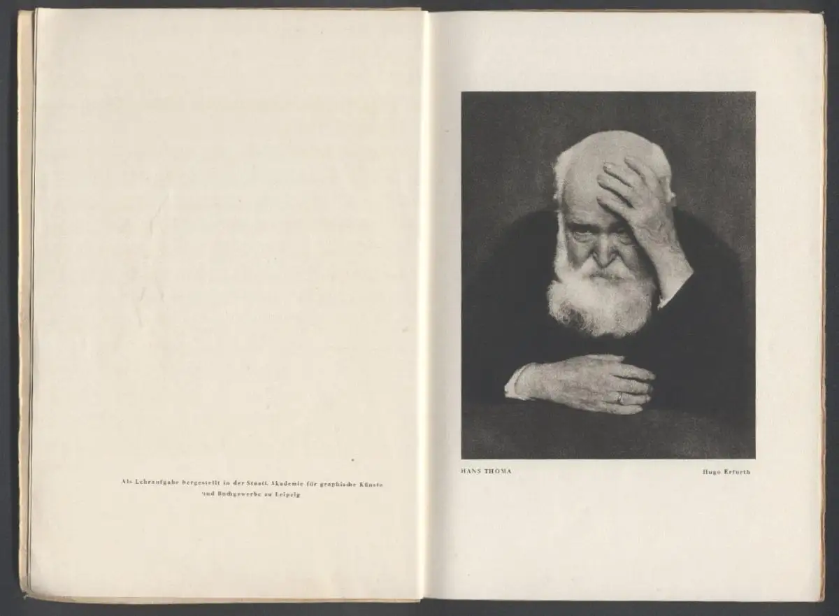 Fotokatalog Hugo Erfurth, Bildnisse 14 Portraits im Kupfertiefdruck, Nina Kadinsky, Hans Thoma, Otto Dix u.a. 1