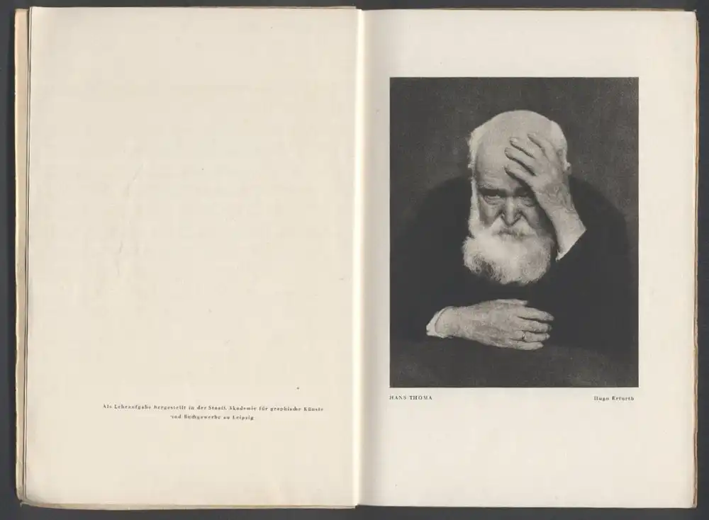 Fotokatalog Hugo Erfurth, Bildnisse 14 Portraits im Kupfertiefdruck, Nina Kadinsky, Hans Thoma, Otto Dix u.a. 1