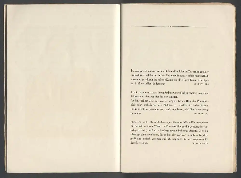 Fotokatalog Hugo Erfurth, Bildnisse 14 Portraits im Kupfertiefdruck, Nina Kadinsky, Hans Thoma, Otto Dix u.a. 16