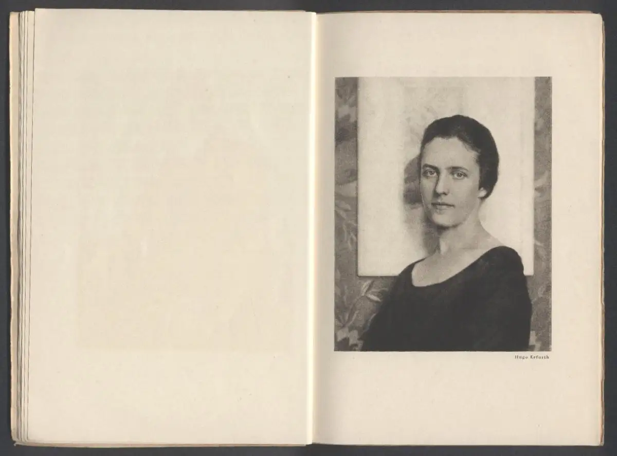 Fotokatalog Hugo Erfurth, Bildnisse 14 Portraits im Kupfertiefdruck, Nina Kadinsky, Hans Thoma, Otto Dix u.a. 5