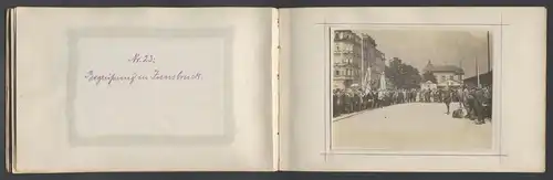 Fotoalbum mit 27 Fotografien Ansicht Millstatt, Sänger aus Coburg in Deutsch-Österreich 1921, Salzburg, Graz, Linz u.a.