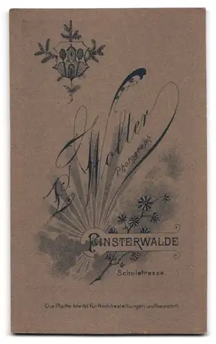 Fotografie L. Wolter, Finsterwalde, Schulstr., Eleganter Herr mit Oberlippenbart