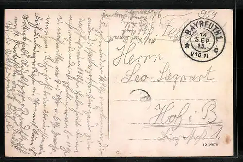 AK Bayreuth, Neues Schloss