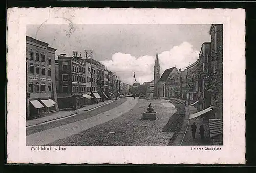 AK Mühldorf a. Inn, Unterer Stadtplatz