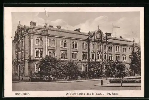 AK Bayreuth, Offiziers-Casino des k. bayr. 7. Inf.-Regt.