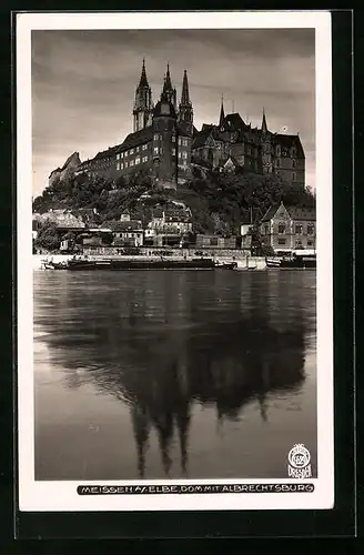 Foto-AK Walter Hahn, Dresden, Nr. 5629: Meissen /Elbe, Dom mit Albrechtsburg