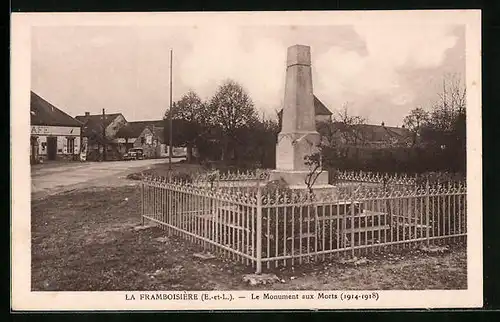 AK La Framboisière, Le Monument aux Morts