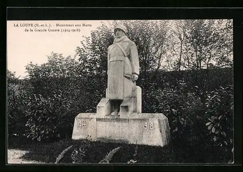 AK La Loupe, Monument aux Morts de la Grande Guerre