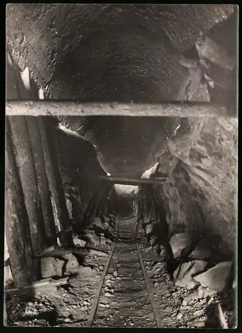 16 Fotografien unbekannter Fotograf, Ansicht Revda-Zavod / Sibirien, Tunnelbau Eisenbahn Kassan-Ekaterinburg 1918 12