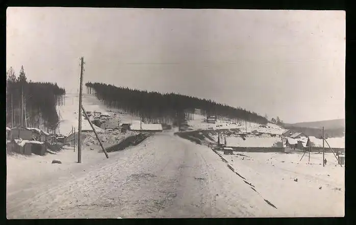 16 Fotografien unbekannter Fotograf, Ansicht Revda-Zavod / Sibirien, Tunnelbau Eisenbahn Kassan-Ekaterinburg 1918 15