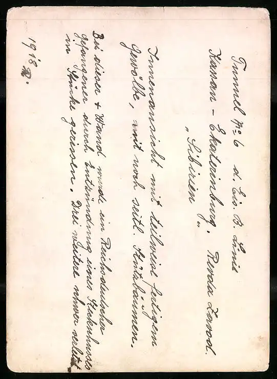 16 Fotografien unbekannter Fotograf, Ansicht Revda-Zavod / Sibirien, Tunnelbau Eisenbahn Kassan-Ekaterinburg 1918 23