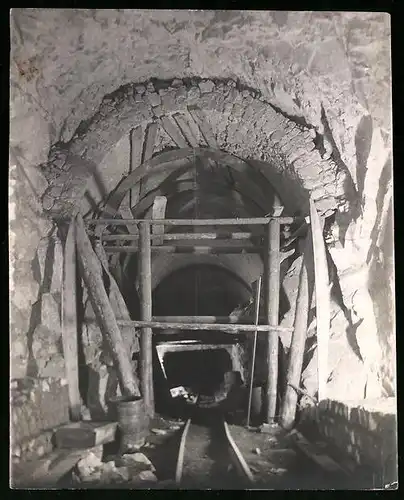 16 Fotografien unbekannter Fotograf, Ansicht Revda-Zavod / Sibirien, Tunnelbau Eisenbahn Kassan-Ekaterinburg 1918