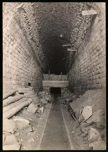 16 Fotografien unbekannter Fotograf, Ansicht Revda-Zavod / Sibirien, Tunnelbau Eisenbahn Kassan-Ekaterinburg 1918