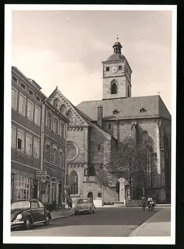 19 Fotografien unbekannter Fotograf, Ansicht Schweinfurt, Stadtansichten mit Kirche, Flusspartie, Schloss, Wehr, Hafen