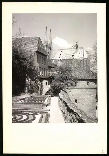 10 Fotografien Walter Wolff, Görlitz, Ansicht Görlitz, PGH Film & Bild Berlin, Hartkarton-Mappe mit Stadtansichten