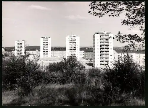 12 Fotografien Dietmut Falke, Plauen, Ansicht Plauen, Hartkarton Mappe PGH Film und Bild Berlin