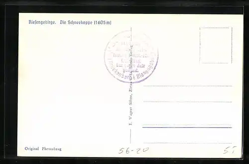 AK Riesengebirge, Riesenbaude und Schlesierhaus mit der Koppe