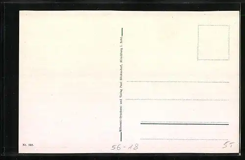 AK Riesengebirge, Reifträgerbaude von unten gesehen