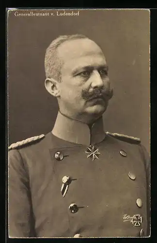 AK Generalleutnant v. Ludendorff in Uniform mit Pour le Merite