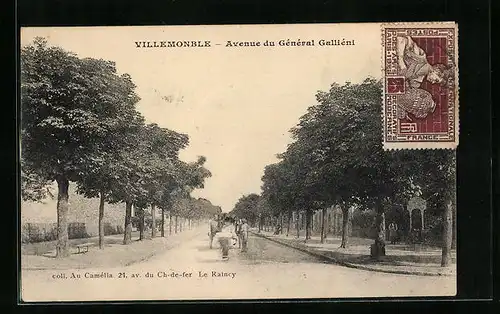 AK Villemomble, Avenue du General Gallieni